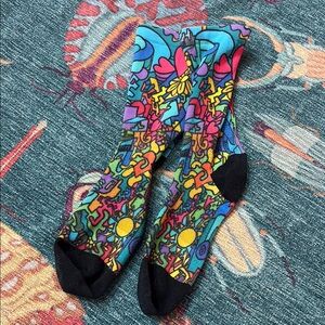 Defeet Colorful Graphic Cycling Socks - Multicolor S
